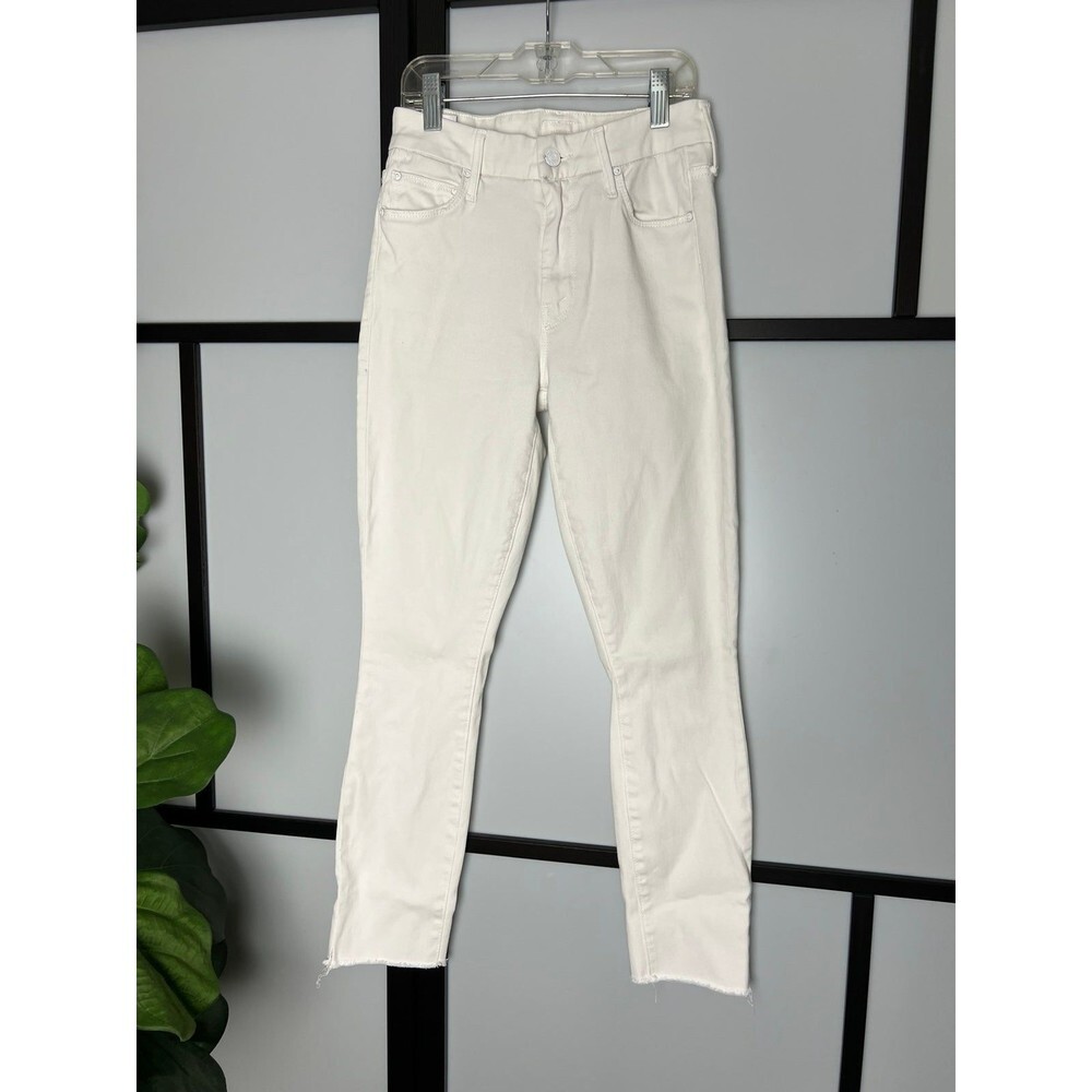 Mother The Looker Fray Ankle Jeans in Glass Slipper size 24